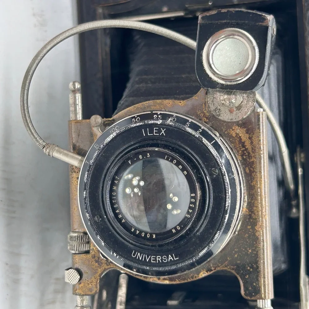 Vintage 1910-1915 Kodak No 3A Autographic Folding Pocket Camera & Case Model‎ C